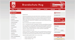 Desktop Screenshot of brandschutz-hug.de