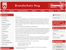 Tablet Screenshot of brandschutz-hug.de